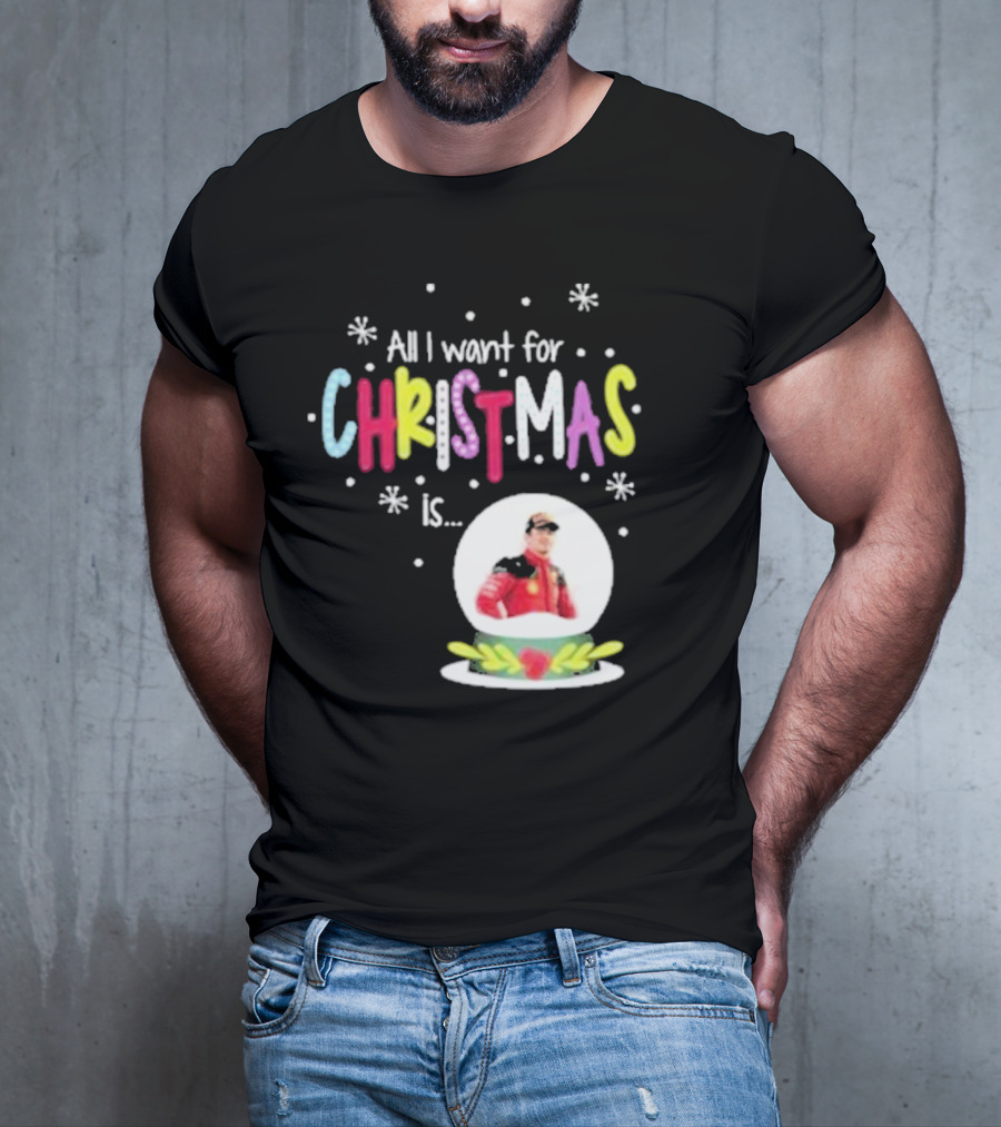 All I Want For Christmas Is Charles Leclerc Snow T-Shirt