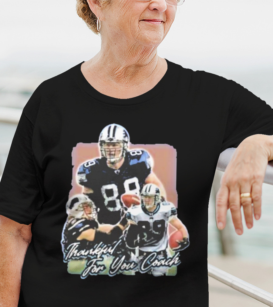 Thankful For You Coach Football Gratitude 89 Detroit T-Shirt