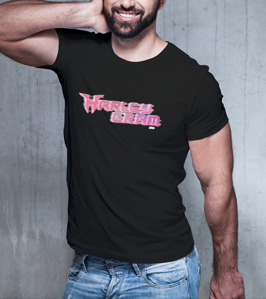 Harley Cameron Harleygram Pink Neon Text AEW T-Shirt