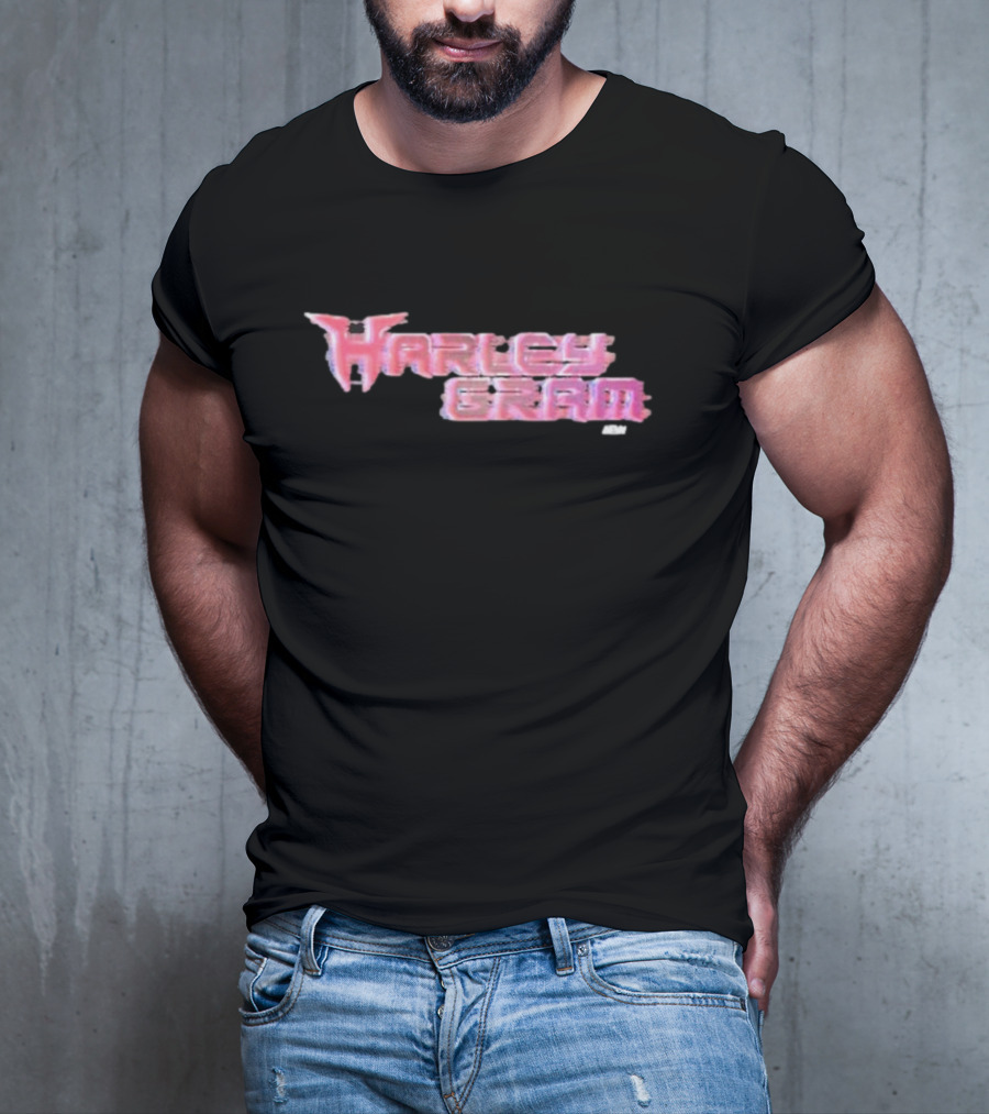 Harley Cameron Harleygram Pink Neon Text AEW T-Shirt