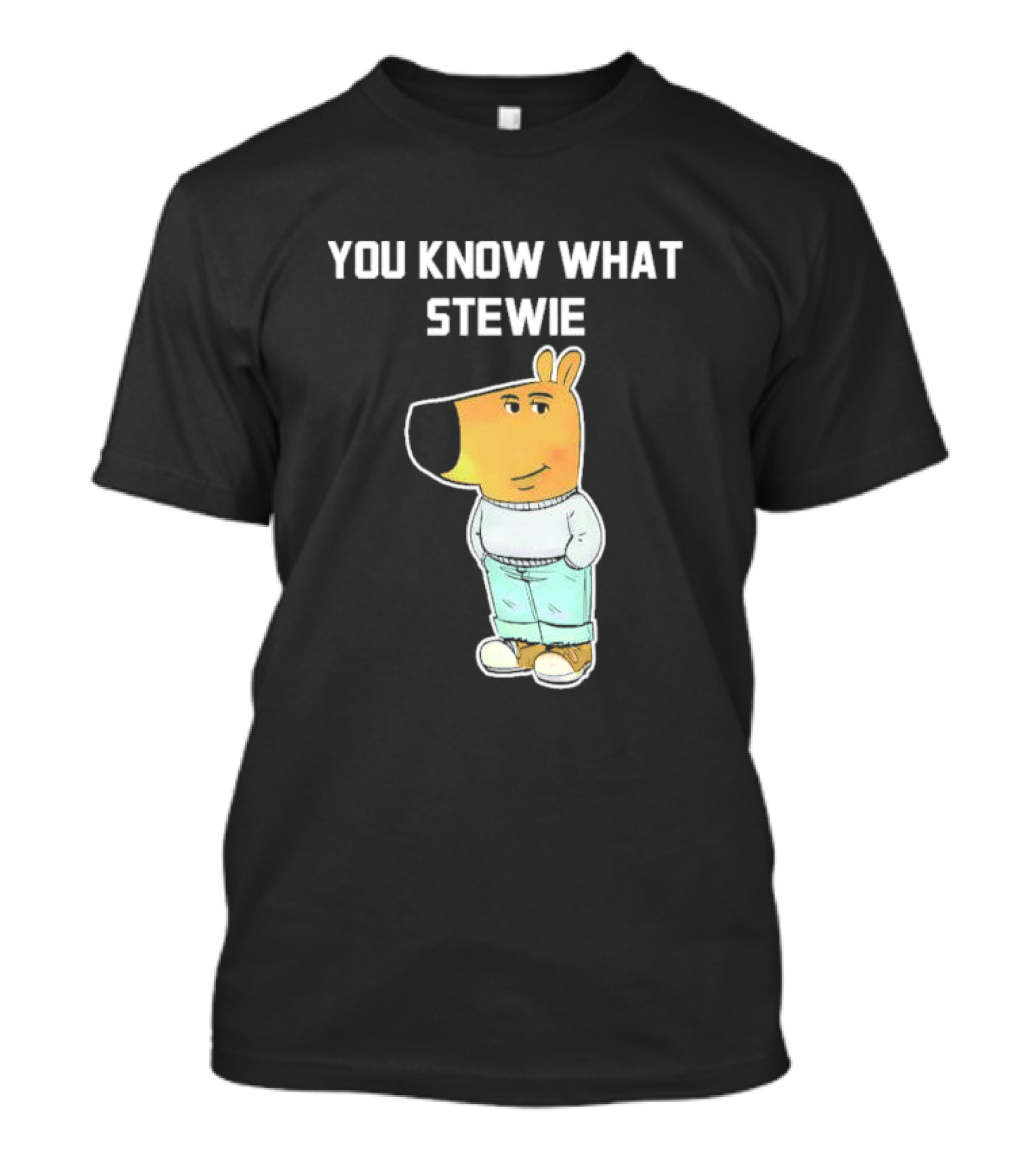 You Know What Stewie Chill Guy Sweater Cartoon T-Shirt