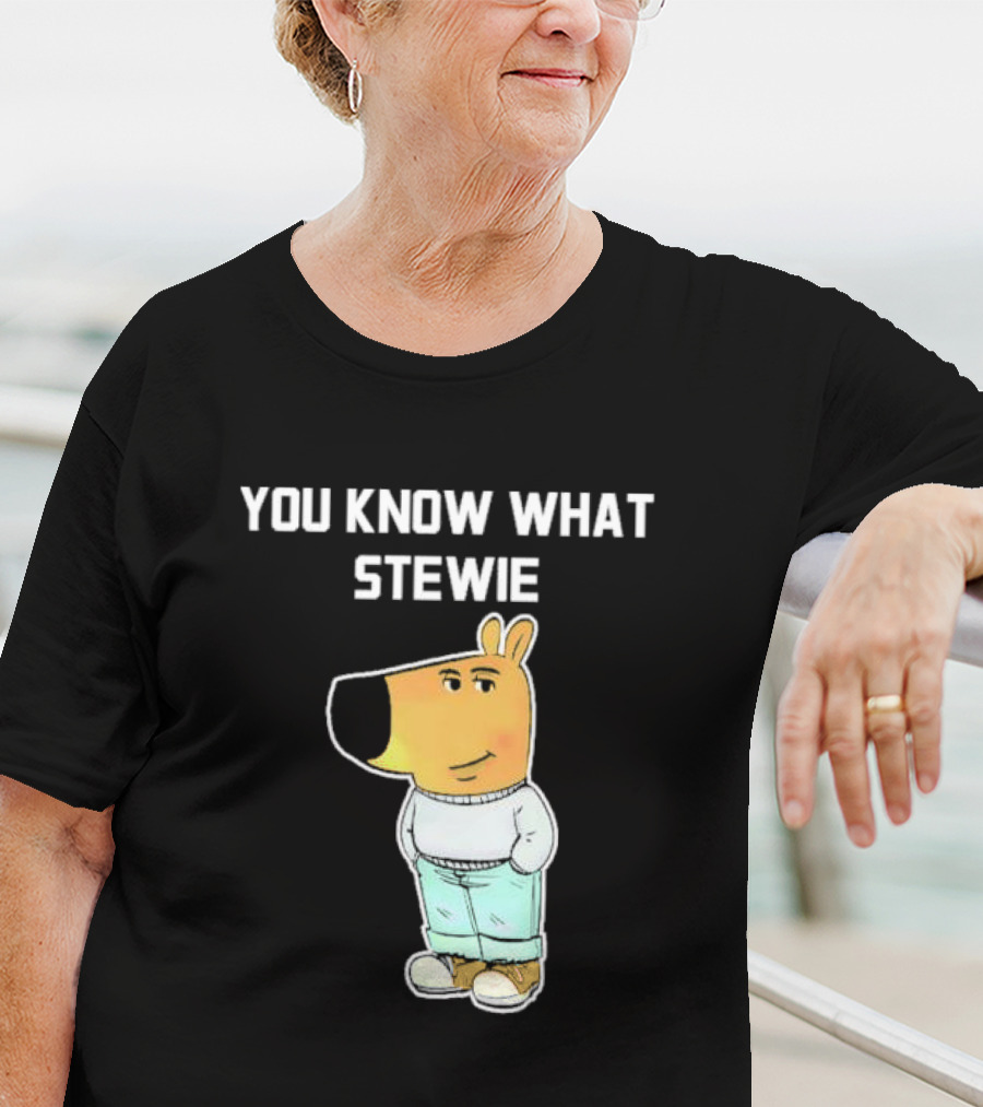 You Know What Stewie Chill Guy Sweater Cartoon T-Shirt