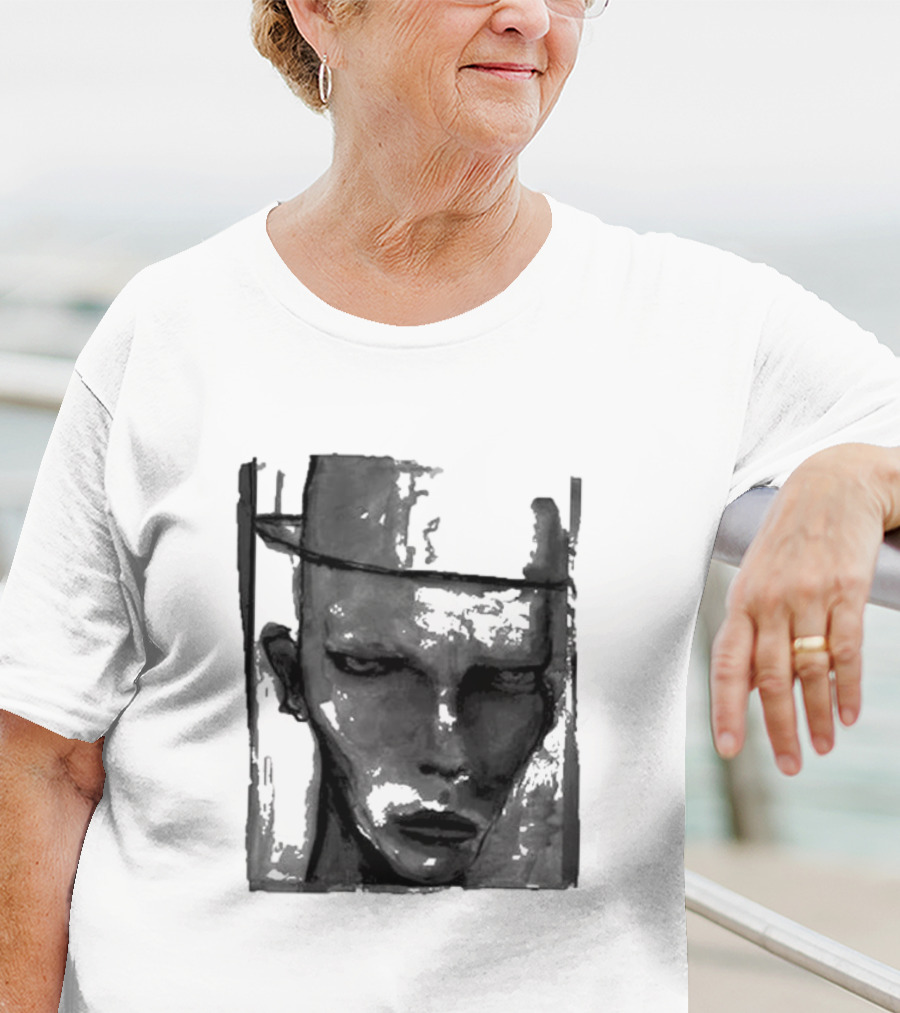 Marilyn Manson One Assassination Under God Monochrome Abstract Face T-Shirt