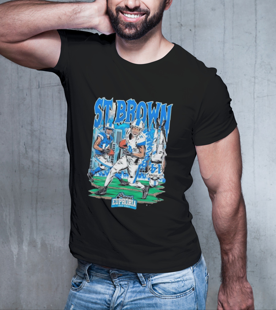 St Brown Planet Euphoria Football 1950 T-Shirt
