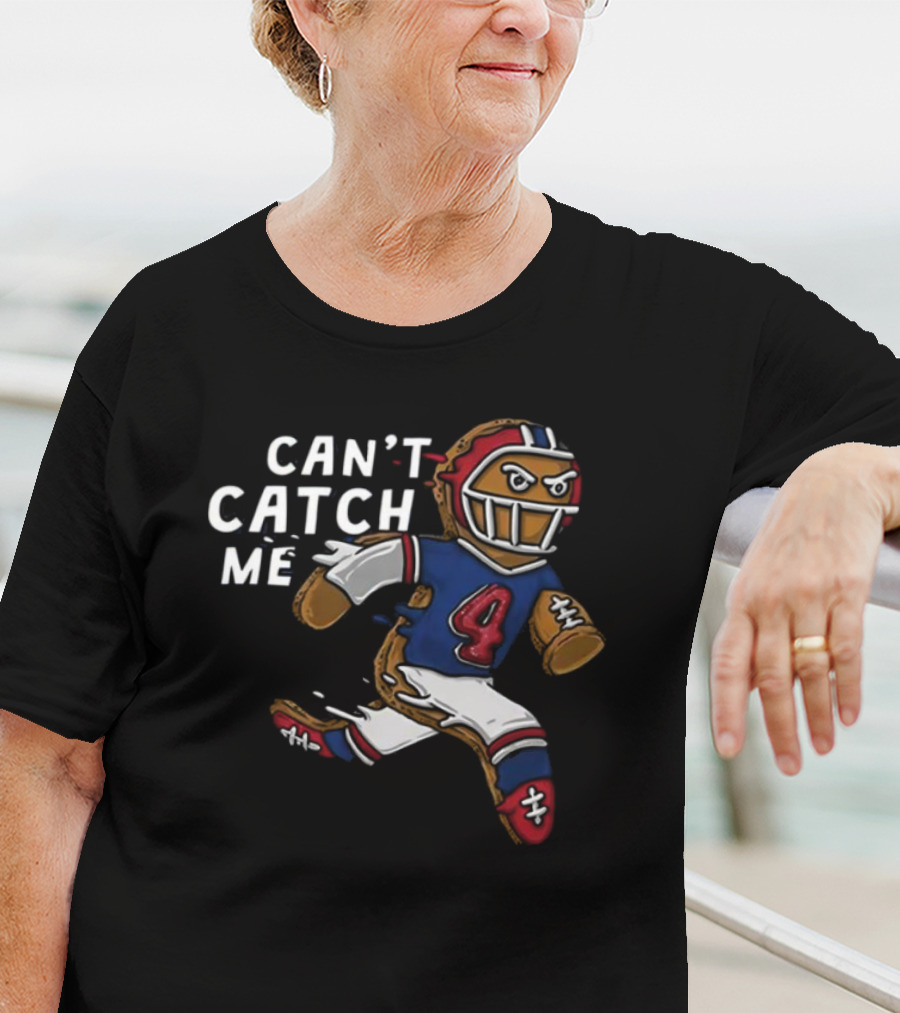 Can’t Catch Me Football Gingerbread Running T-Shirt