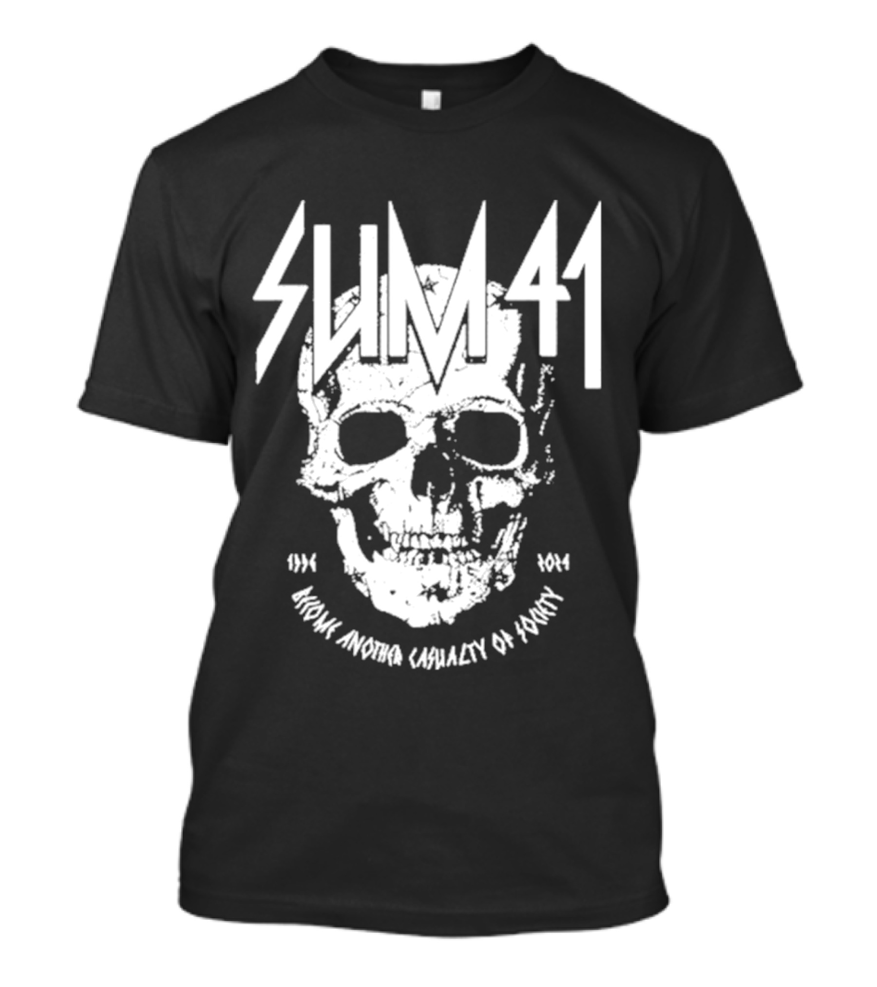 SUM 41 Iconic Another Casualty Of Society Skull 1996-2014 T-Shirt