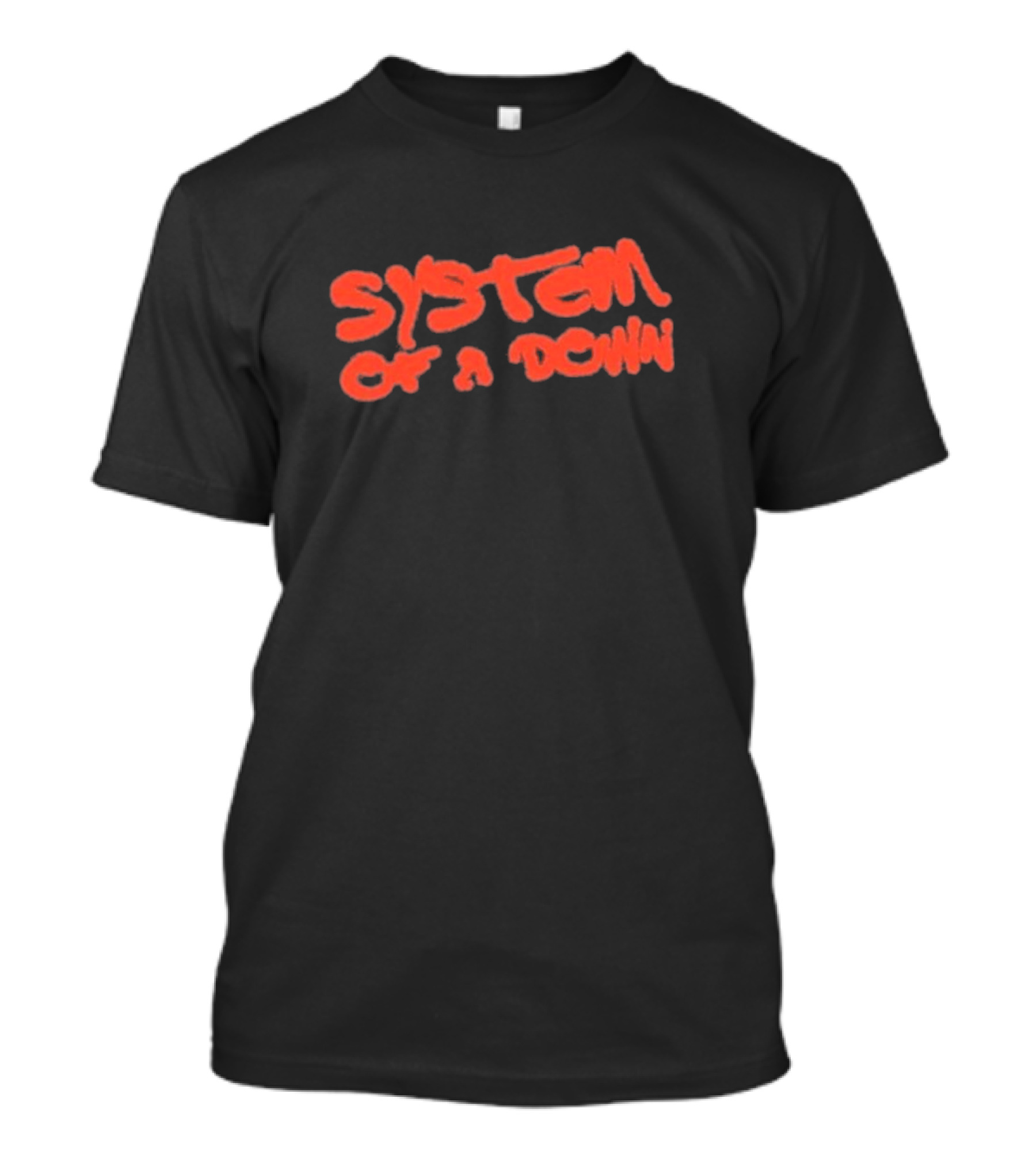System Of A Down Puff Script Vintage Style Graphic T-Shirt