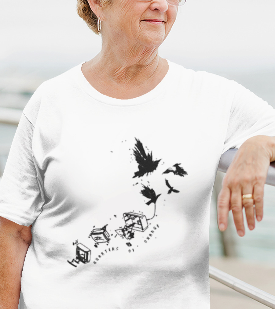 Quarters Of Change Bird With Flying Birds And Vintage Hardware T-Shirt