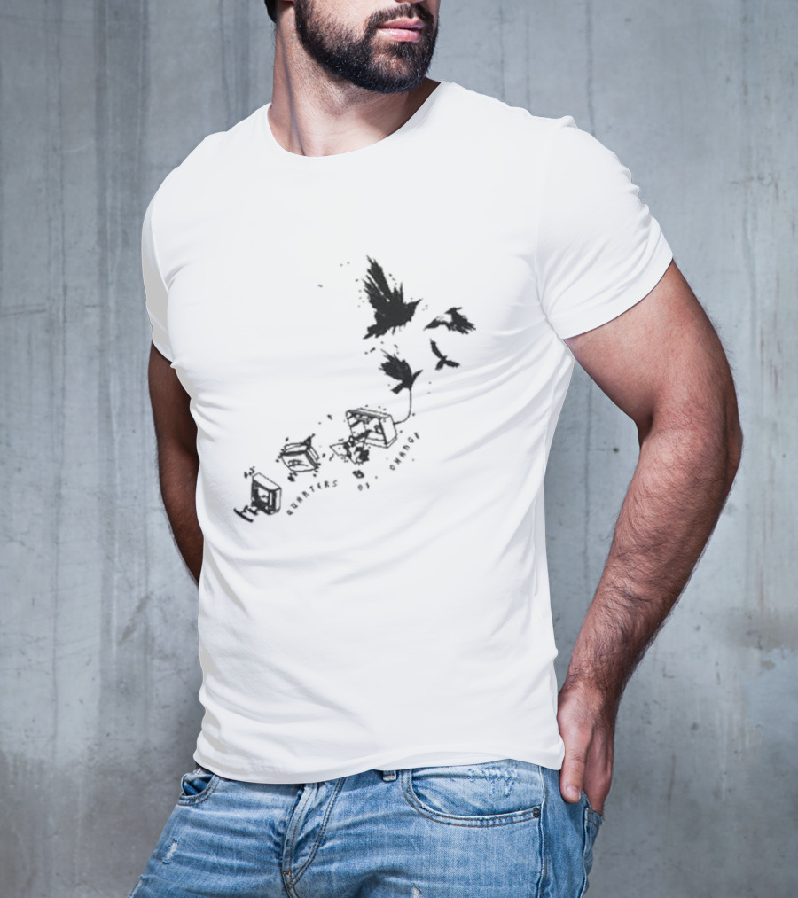 Quarters Of Change Bird With Flying Birds And Vintage Hardware T-Shirt