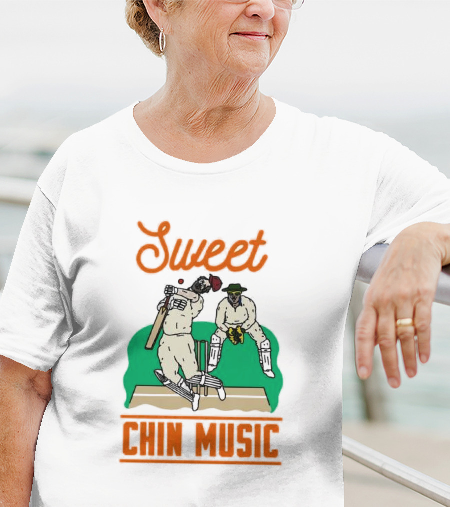 Sweet Chin Music Cricket Scene T-Shirt