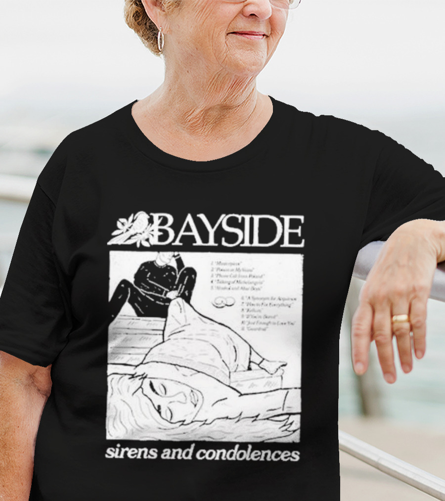 Bayside Sirens And Condolences Album Cover Artwork With Tracklist T-Shirt