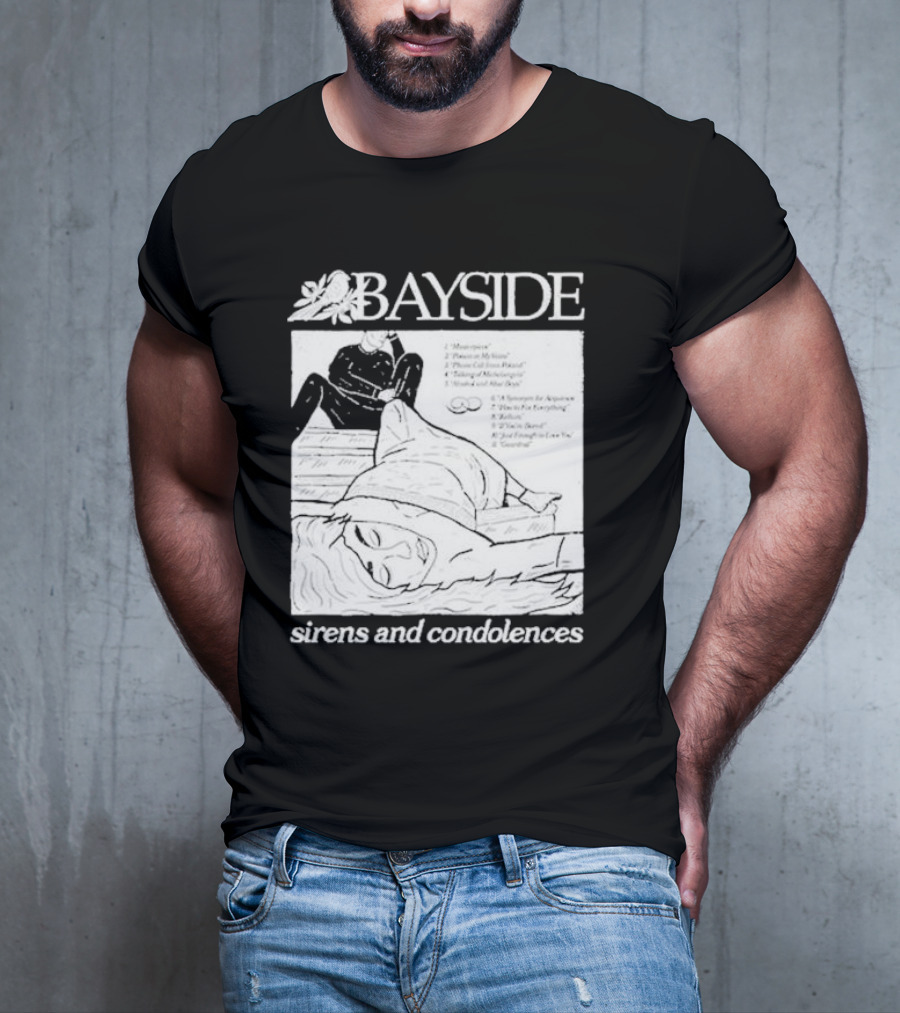 Bayside Sirens And Condolences Album Cover Artwork With Tracklist T-Shirt