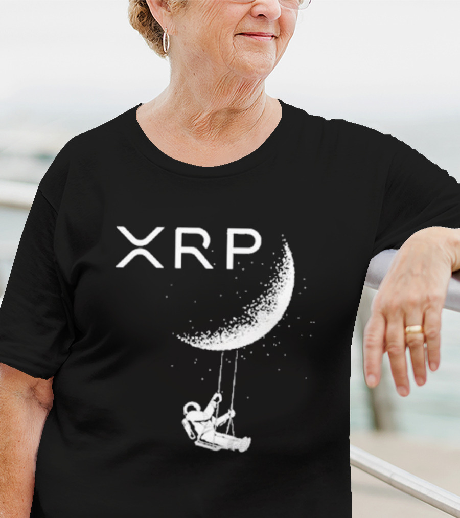 XRP Astronaut Swinging On The Moon T-Shirt