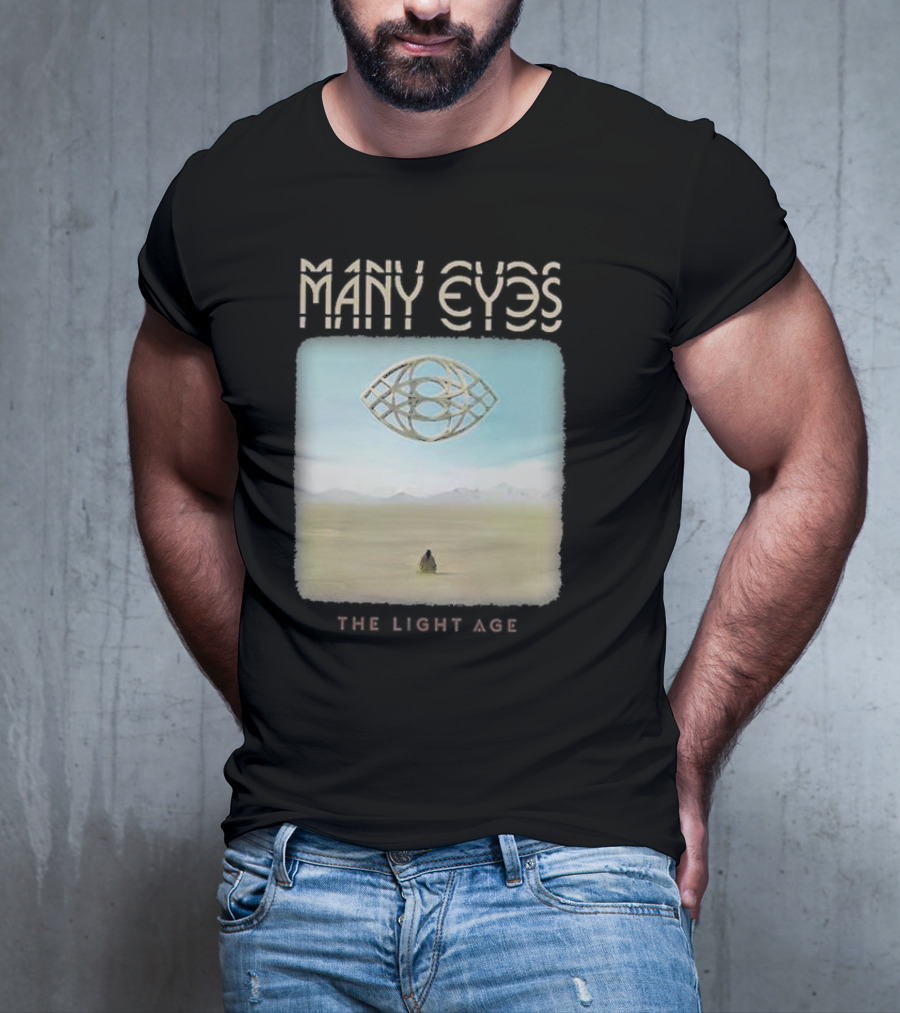 Many Eyes The Light Age Many Eyes Album Cover Desert Scene T-Shirt