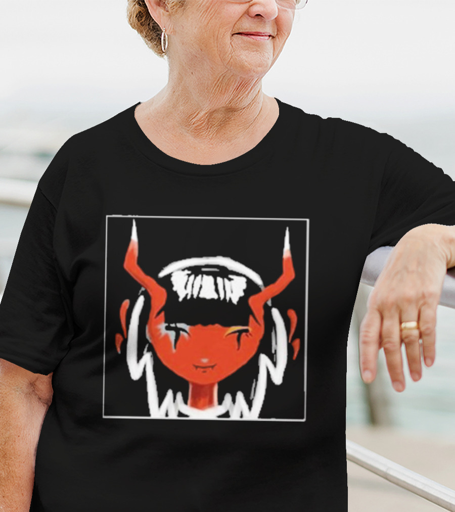 Meowskulls IRL Red Masked Character With Horns And Headphones T-Shirt
