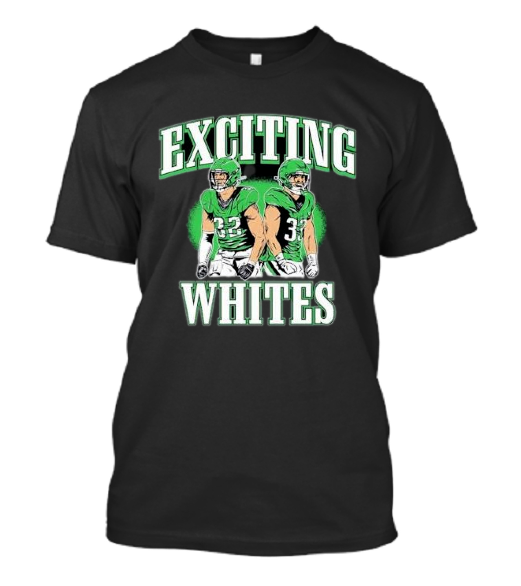 Exciting Whites Philadelphia Eagles Football Players T-Shirt