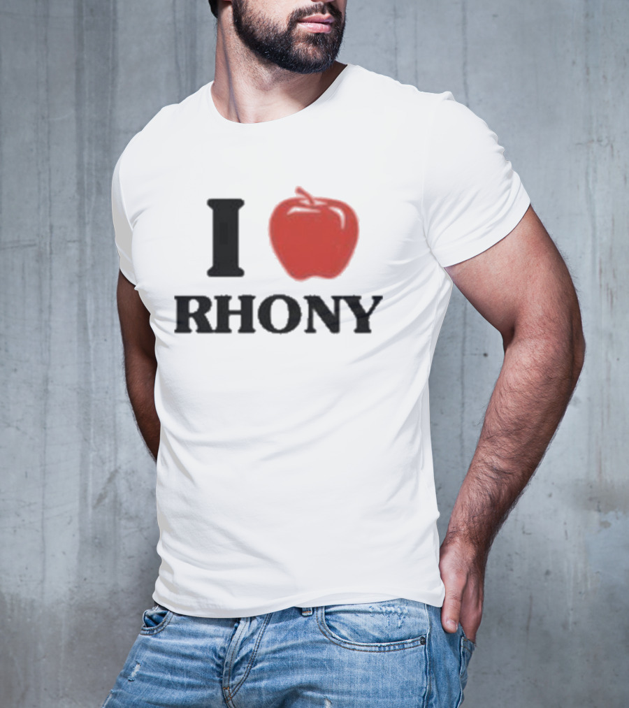 I Apple RHONY Real Housewives Of New York City Logo Tribute Iconic Series Fan Meme T-Shirt