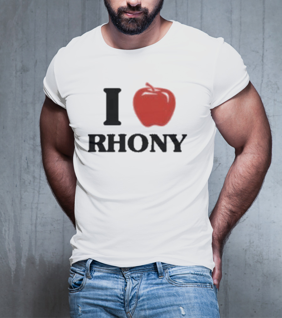 I Apple RHONY Real Housewives Of New York City Logo Tribute Iconic Series Fan Meme T-Shirt