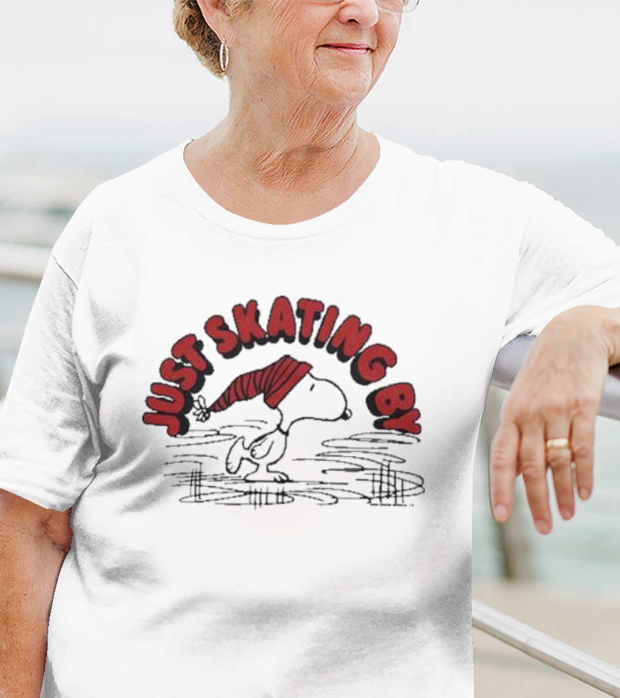 Peanuts Snoopy Just Skating By T-Shirt