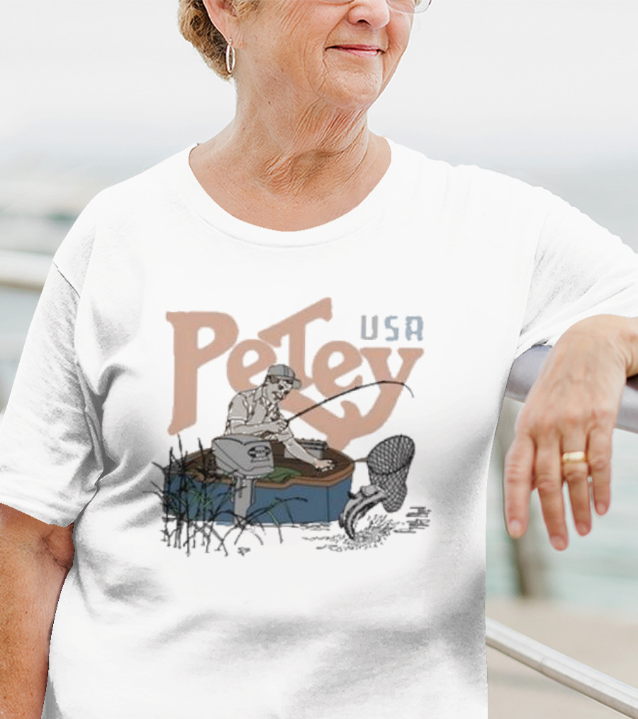 Petey USA Fishing With Catch And Tackle T-Shirt