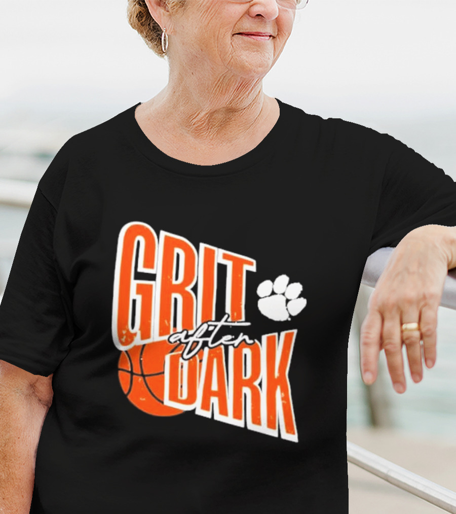 Grit After Dark Basketball Paw Prints T-Shirt