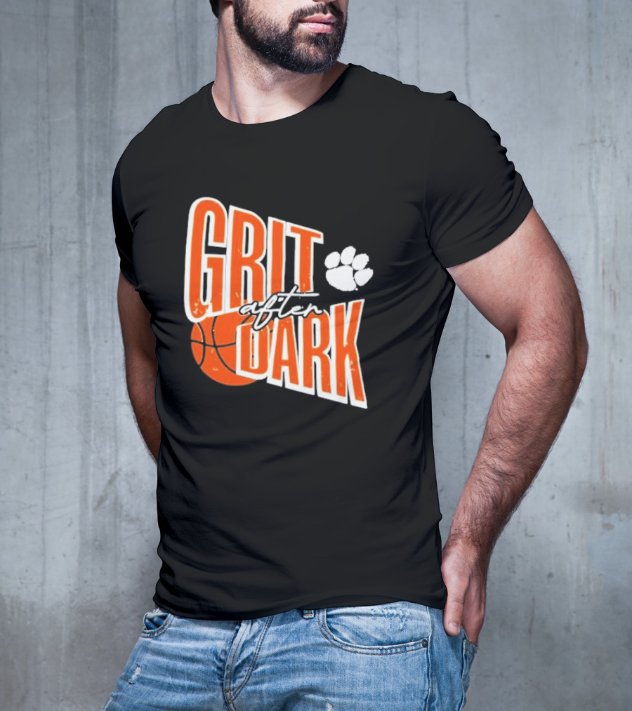 Grit After Dark Basketball Paw Prints T-Shirt