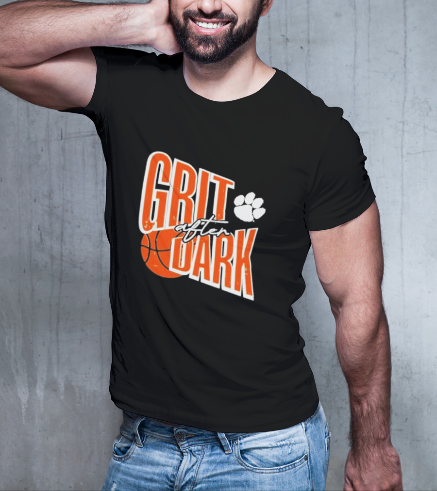 Grit After Dark Basketball Paw Prints T-Shirt