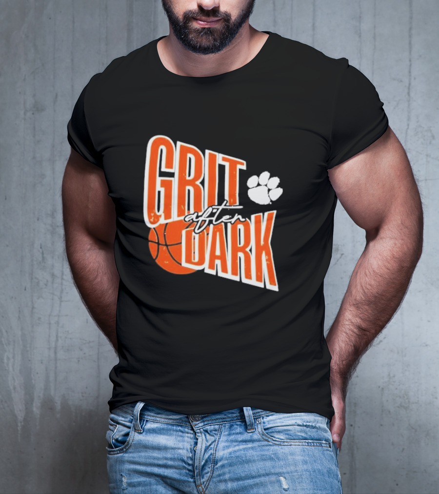 Grit After Dark Basketball Paw Prints T-Shirt
