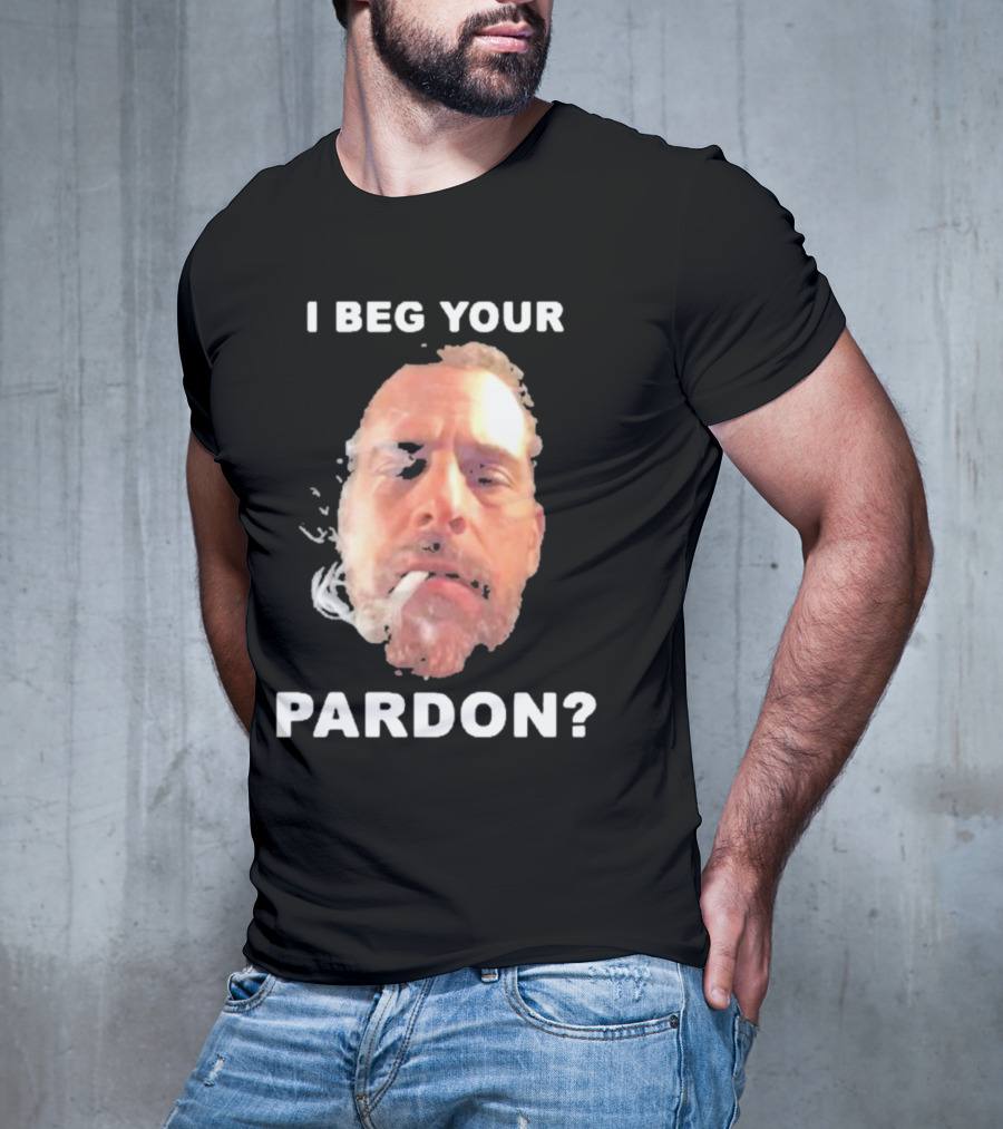 I Beg Your Pardon? Smoking Face Image T-Shirt