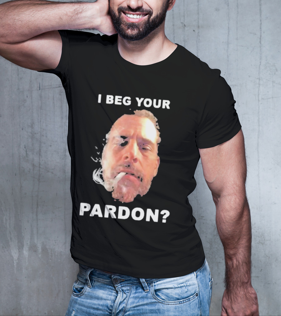 I Beg Your Pardon? Smoking Face Image T-Shirt