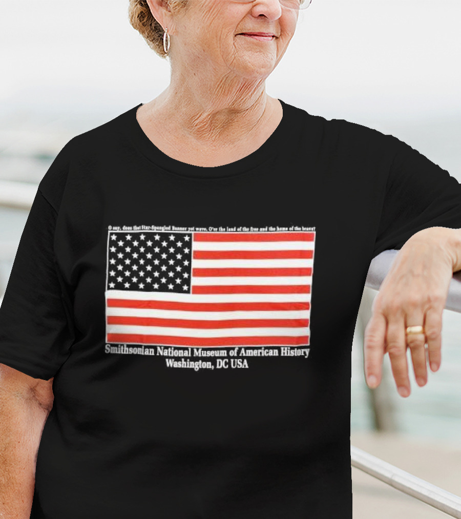 Smithsonian National Museum Of American History American Flag Washington DC USA T-Shirt