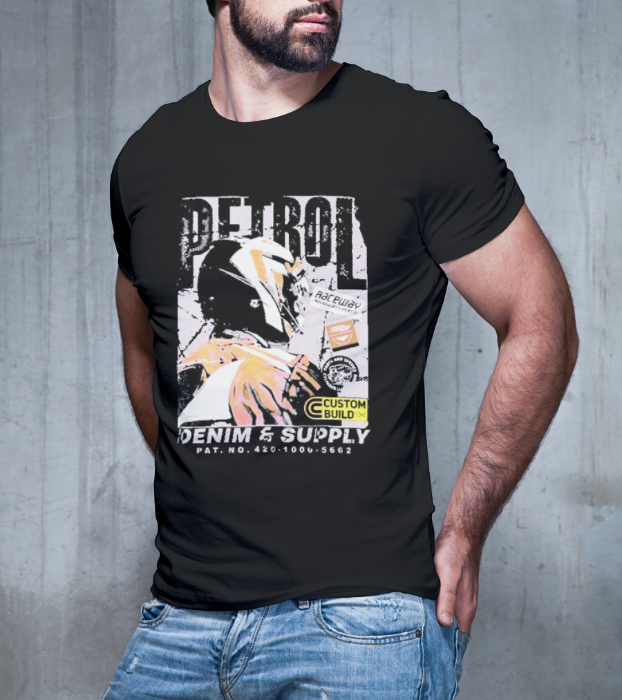 PETROL Raceway Custom Build Denim And Supply CVC Jersey Fabric 164951-U T-Shirt