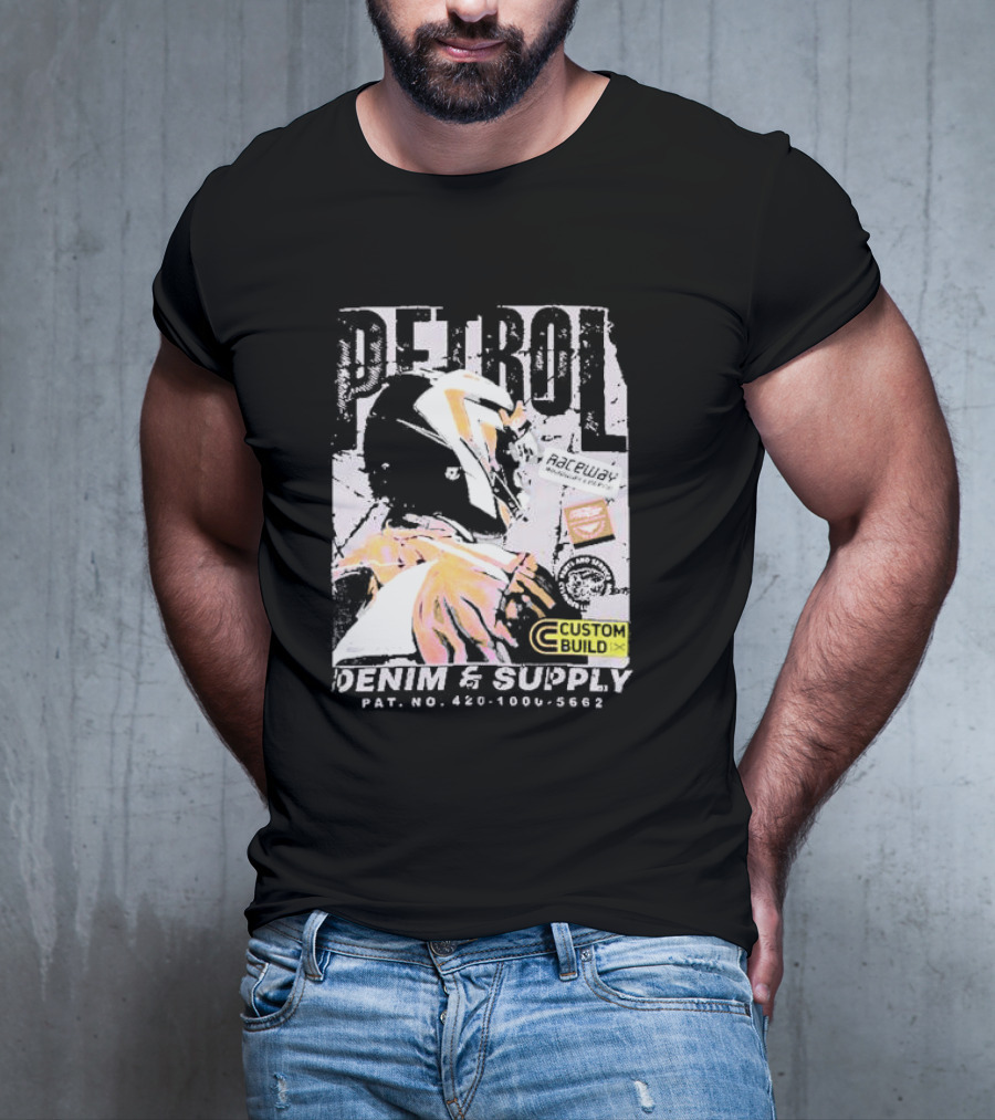 PETROL Raceway Custom Build Denim And Supply CVC Jersey Fabric 164951-U T-Shirt