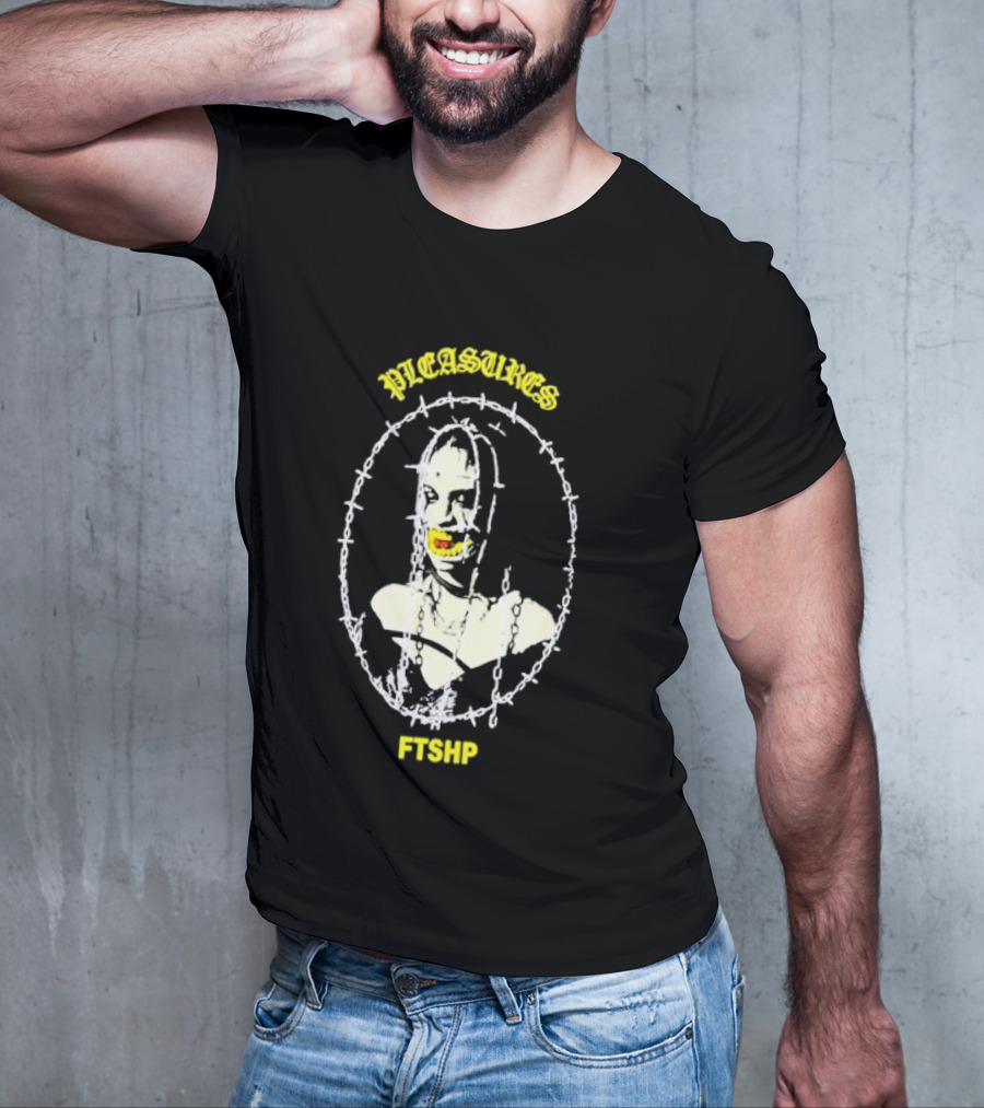 PLEASURES Barbed Wire Face FTSHP Collection T-Shirt