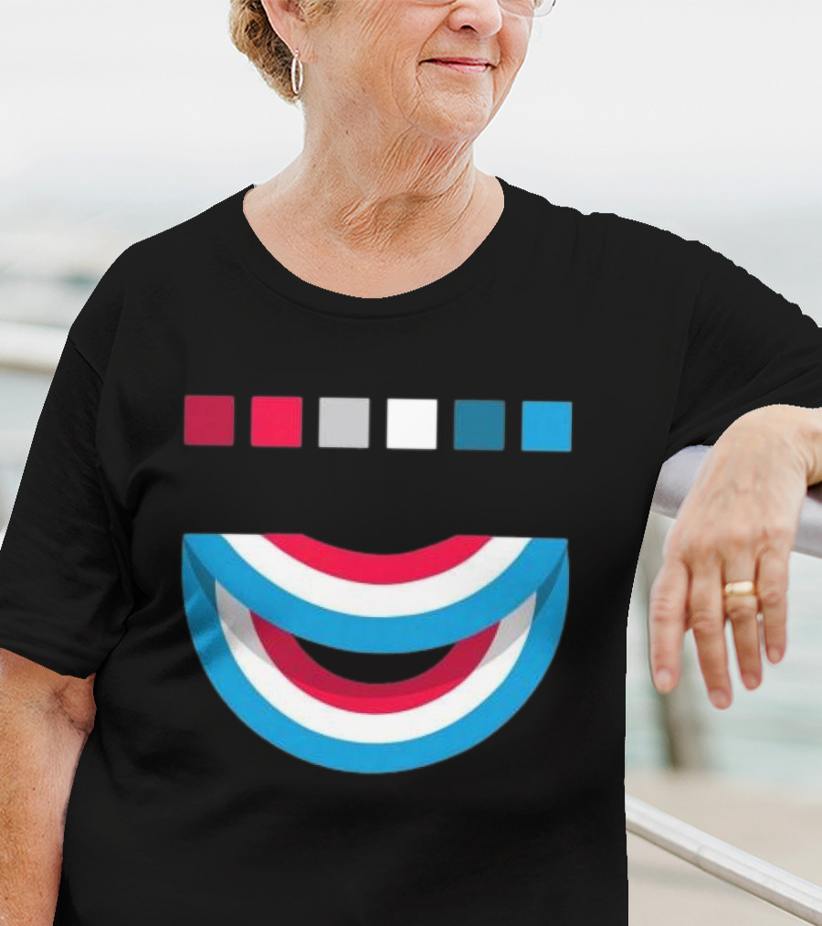 Tavar Zawacki LAZY CIRCLE Wynwood Walls Red White Blue Arches T-Shirt