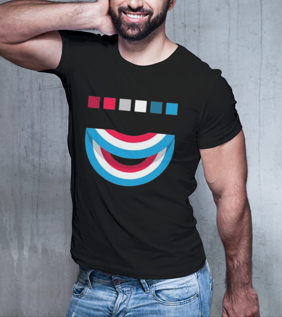 Tavar Zawacki LAZY CIRCLE Wynwood Walls Red White Blue Arches T-Shirt