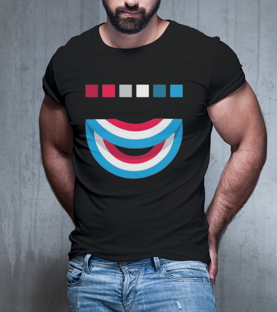 Tavar Zawacki LAZY CIRCLE Wynwood Walls Red White Blue Arches T-Shirt