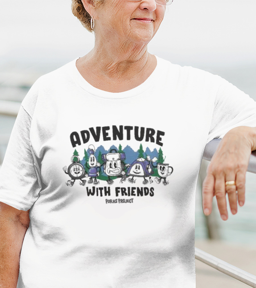 Adventure With Friends Parks Project Forest Characters Exploration T-Shirt