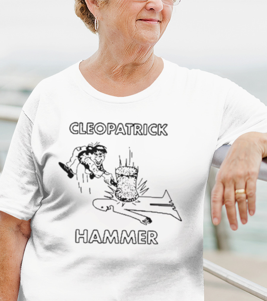 CLEOPATRICK HAMMER Silhouette Comic Style Cartoon T-Shirt