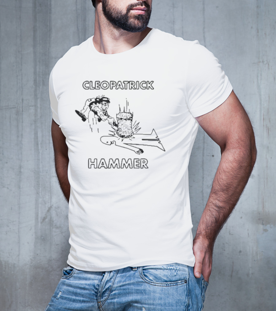 CLEOPATRICK HAMMER Silhouette Comic Style Cartoon T-Shirt