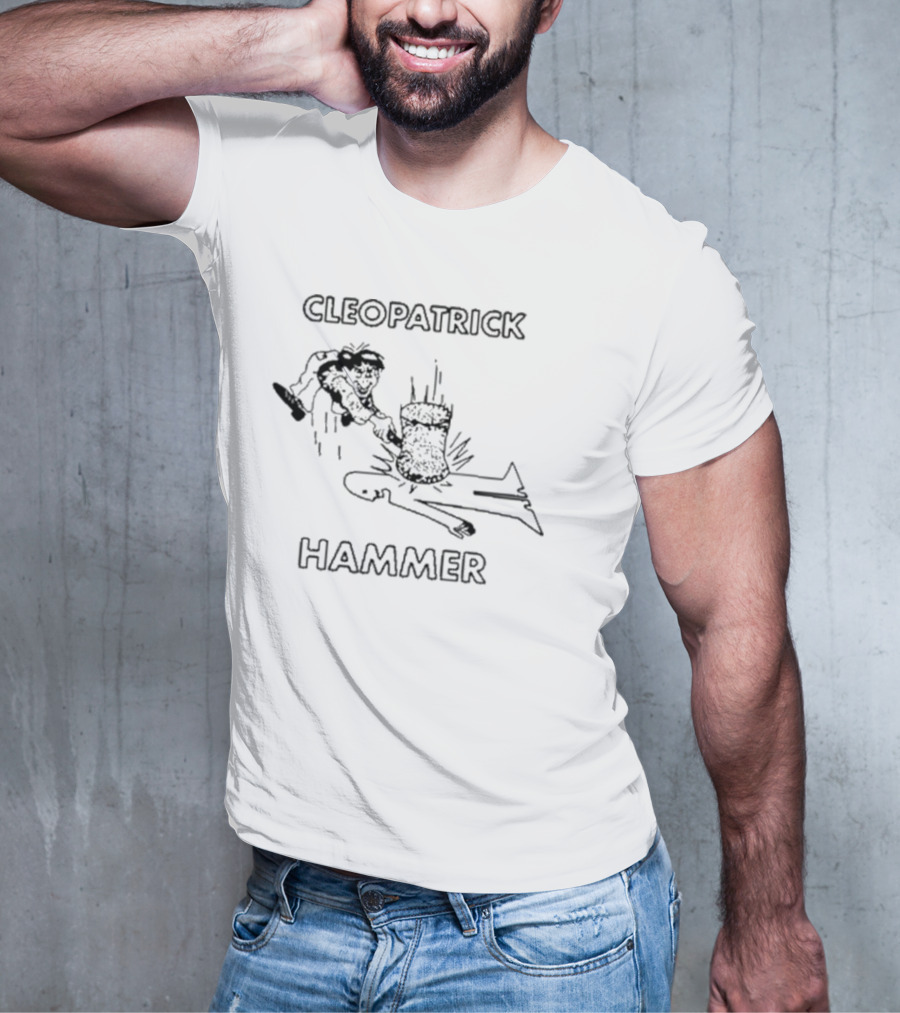 CLEOPATRICK HAMMER Silhouette Comic Style Cartoon T-Shirt