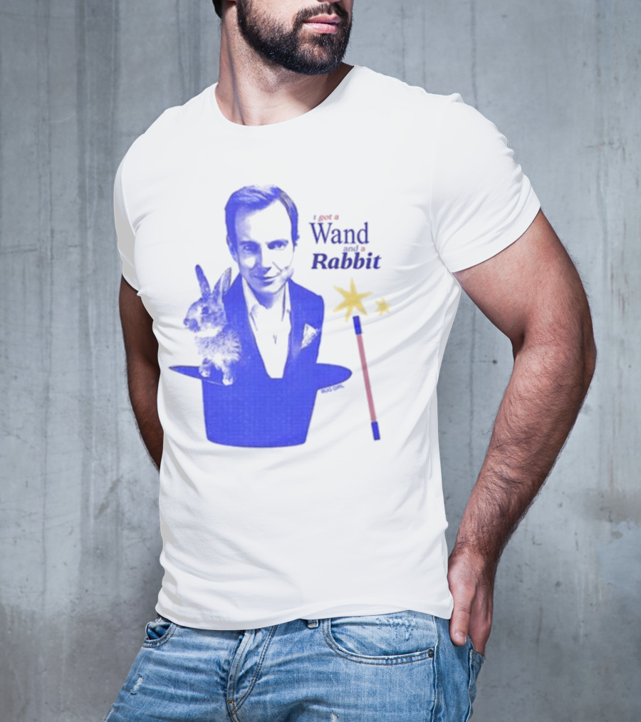 I Got A Wand And A Rabbit Magic Wand Top Hat And Stars T-Shirt