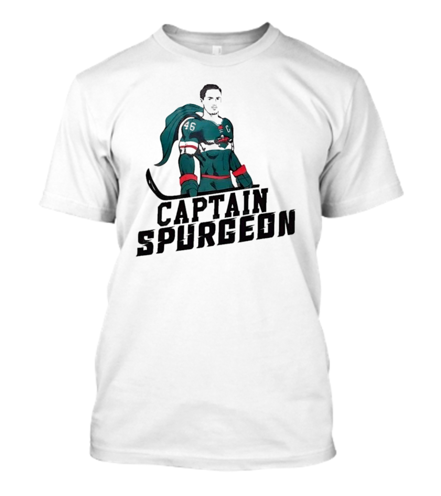 Captain Spurgeon 46 Hockey Superhero T-Shirt