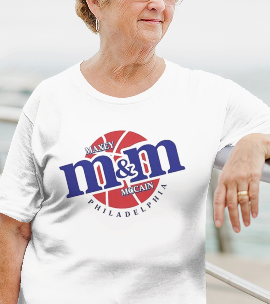 Maxey Mccain M&M Basketball Philadelphia T-Shirt