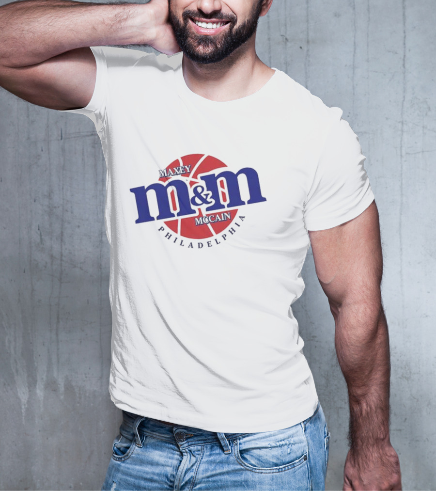 Maxey Mccain M&M Basketball Philadelphia T-Shirt