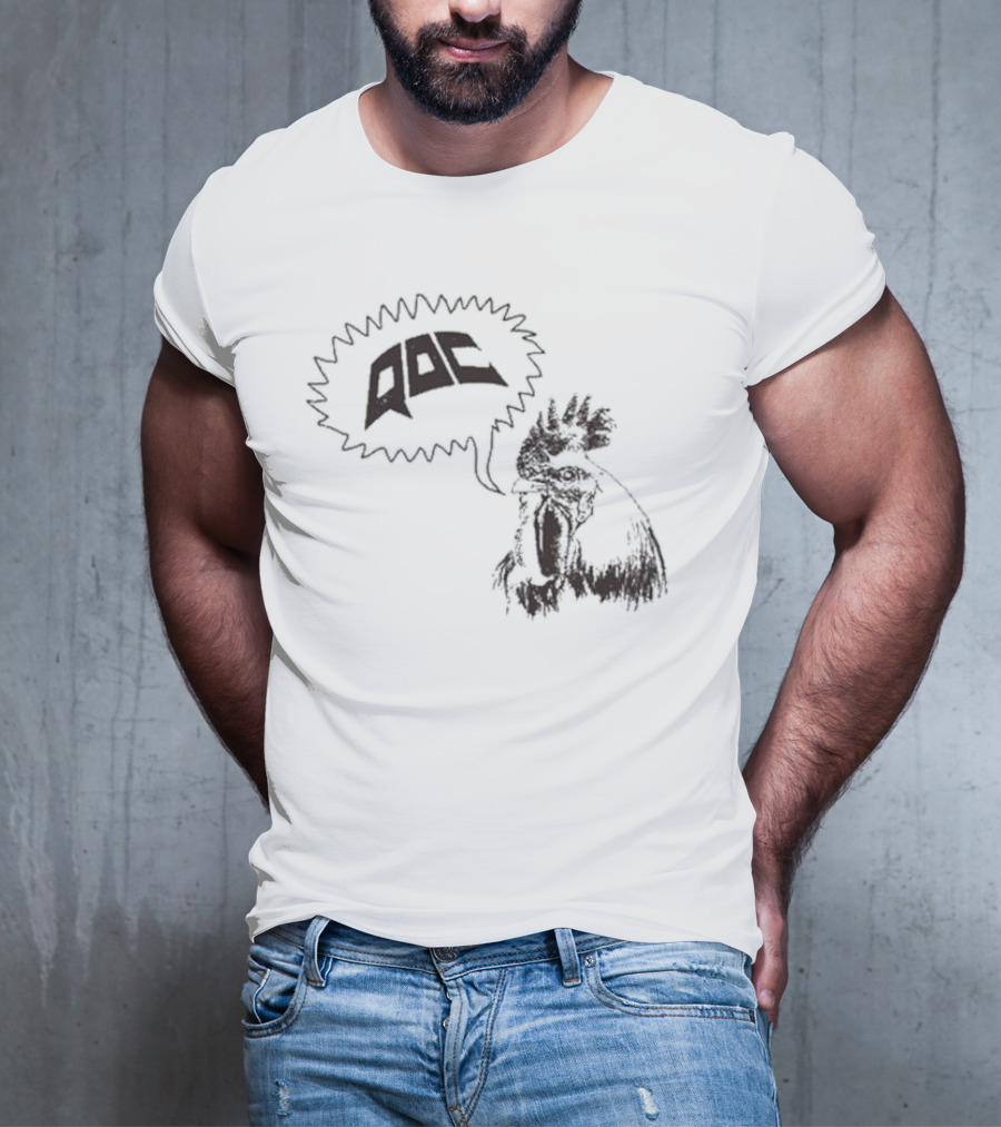 QOC Rooster Quarters Of Change Speech Bubble T-Shirt