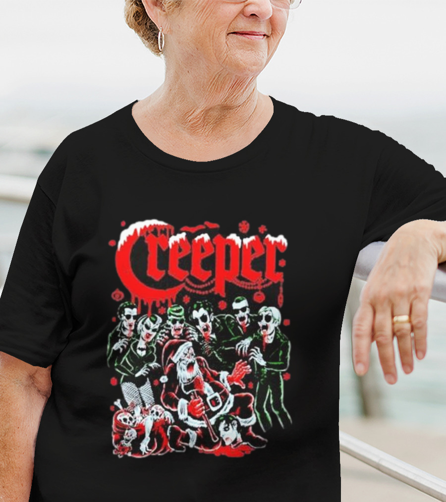Creeper Sol Rac Santa Christmas Party T-Shirt