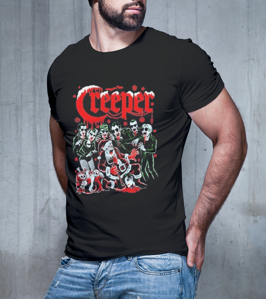 Creeper Sol Rac Santa Christmas Party T-Shirt
