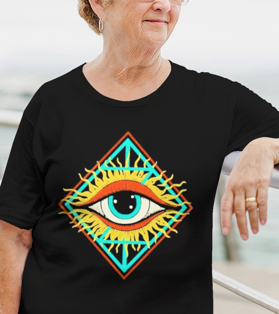 Diamond Eye Zingara Sunburst Geometric T-Shirt