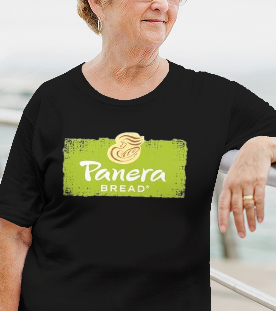 Panera Bread Restaurant Green Logo With Iconic Woman T-Shirt